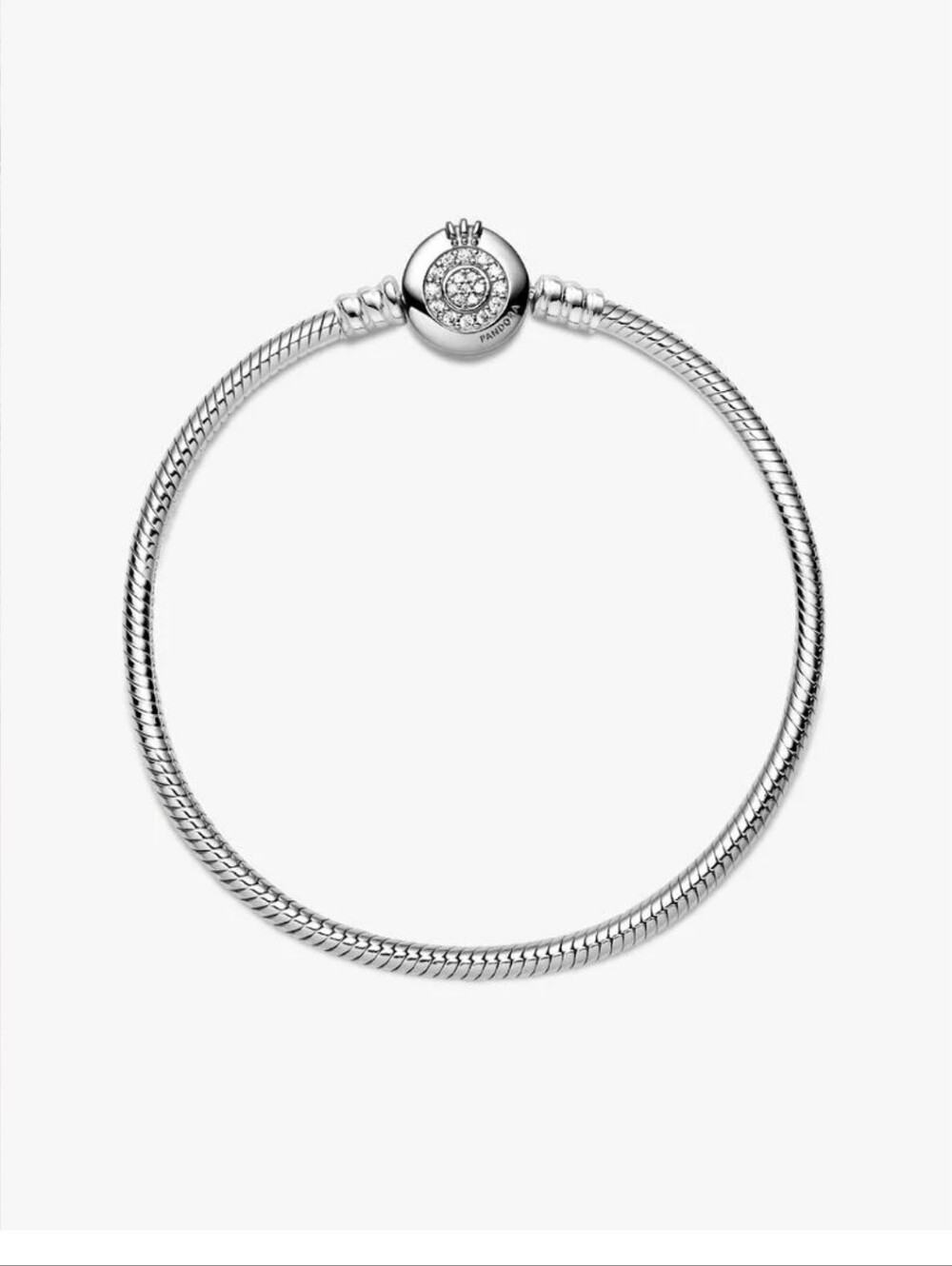 Pandora Pave  Moments 925 Crown Of Snake Bracelet Box Glitters Free Gift